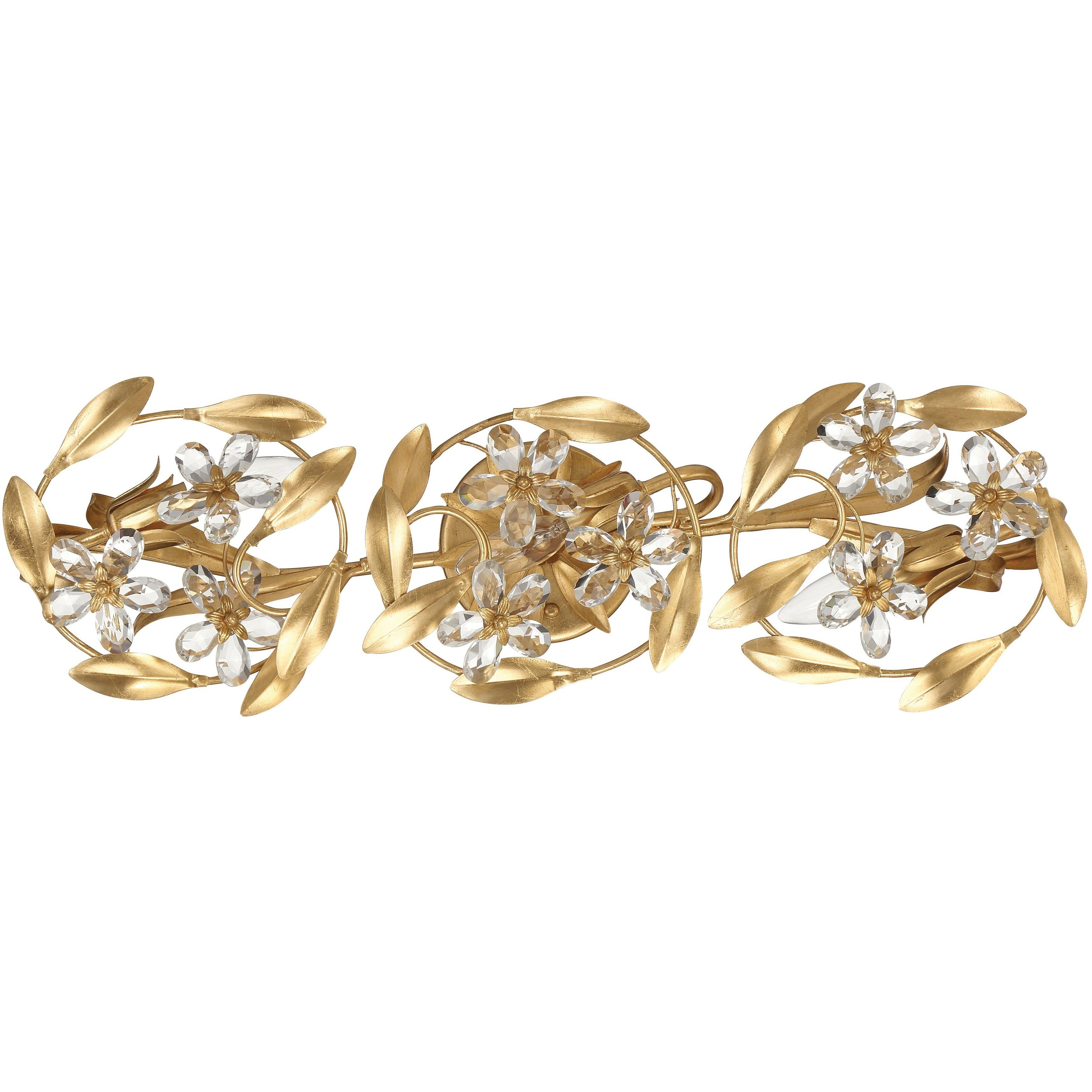 Marselle Bath Vanity Light Wall Light in Antique Gold