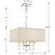 Paxton 4 Light 16 inch Polished Nickel Mini Chandelier Ceiling Light