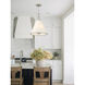 Broche 4 Light 18 inch Antique Silver Pendant Ceiling Light