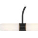 Capsule 4 Light 34.25 inch Matte Black and Textured Gold Semi Flush Ceiling Light