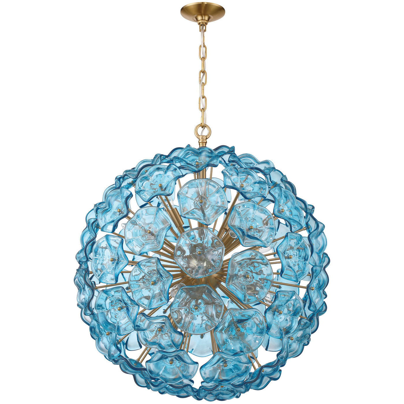 Esme 12 Light 28 inch Aged Brass Chandelier Ceiling Light