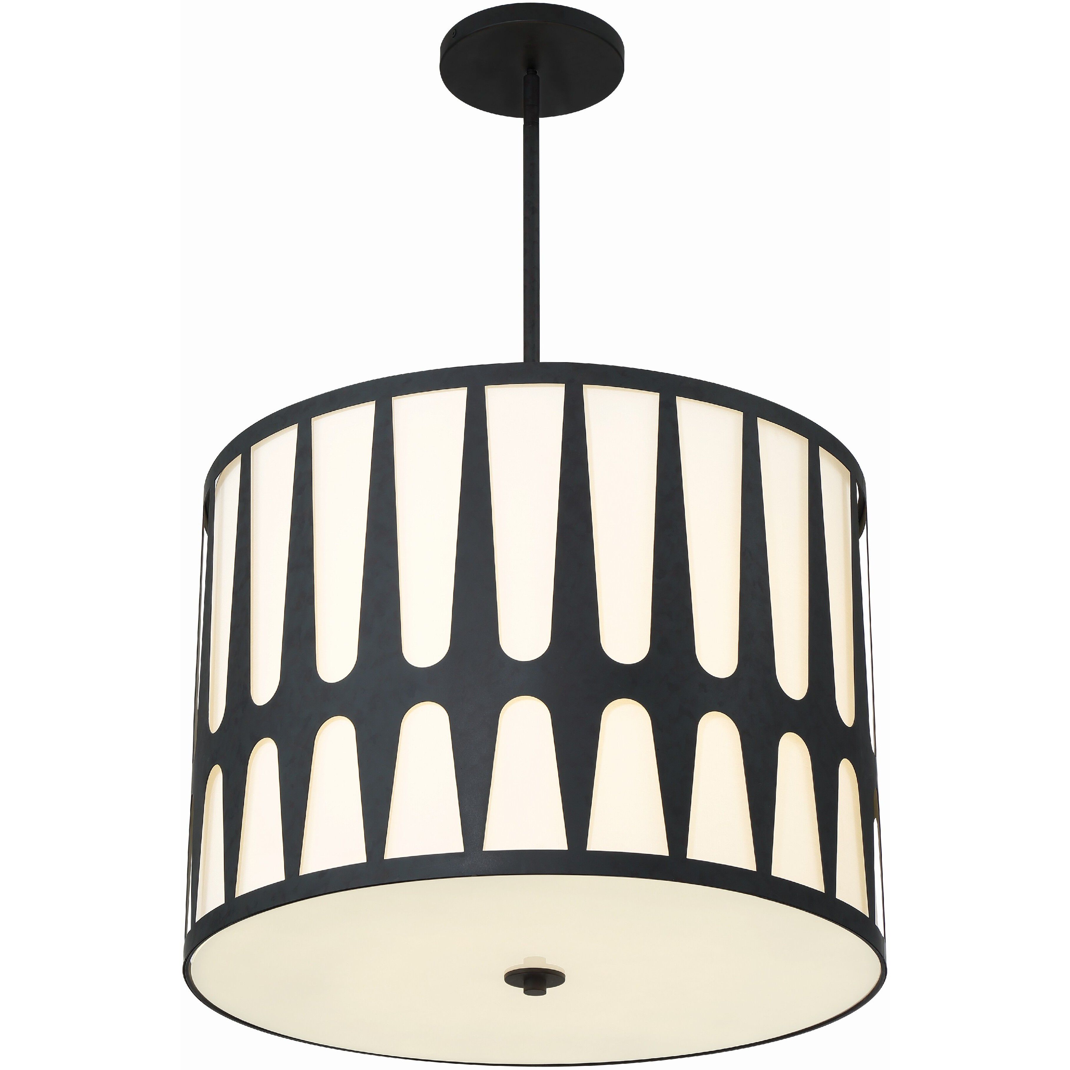 Royston Pendant Ceiling Light in Black