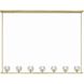 Aragon 7 Light 56 inch Soft Brass Chandelier Ceiling Light in Clear