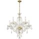 Candace 5 Light 25 inch Polished Brass Chandelier Ceiling Light in Clear Hand Cut