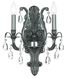 Dawson 2 Light 12.5 inch Pewter Sconce Wall Light in Clear Hand Cut