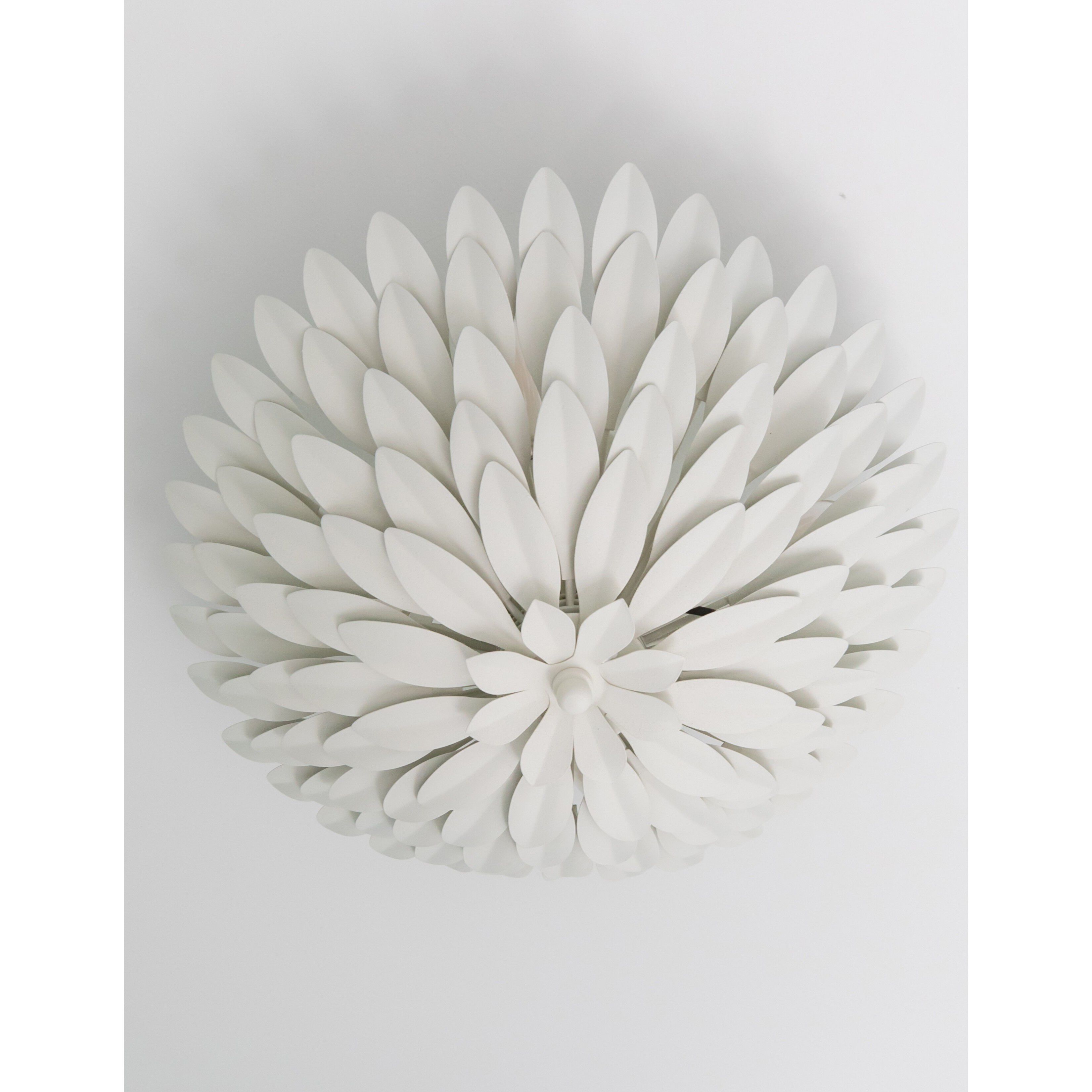 Broche 4 Light 16 inch Matte White Semi Flush Ceiling Light