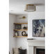 Fulton 3 Light 18 inch Antique Gold Semi Flush Ceiling Light