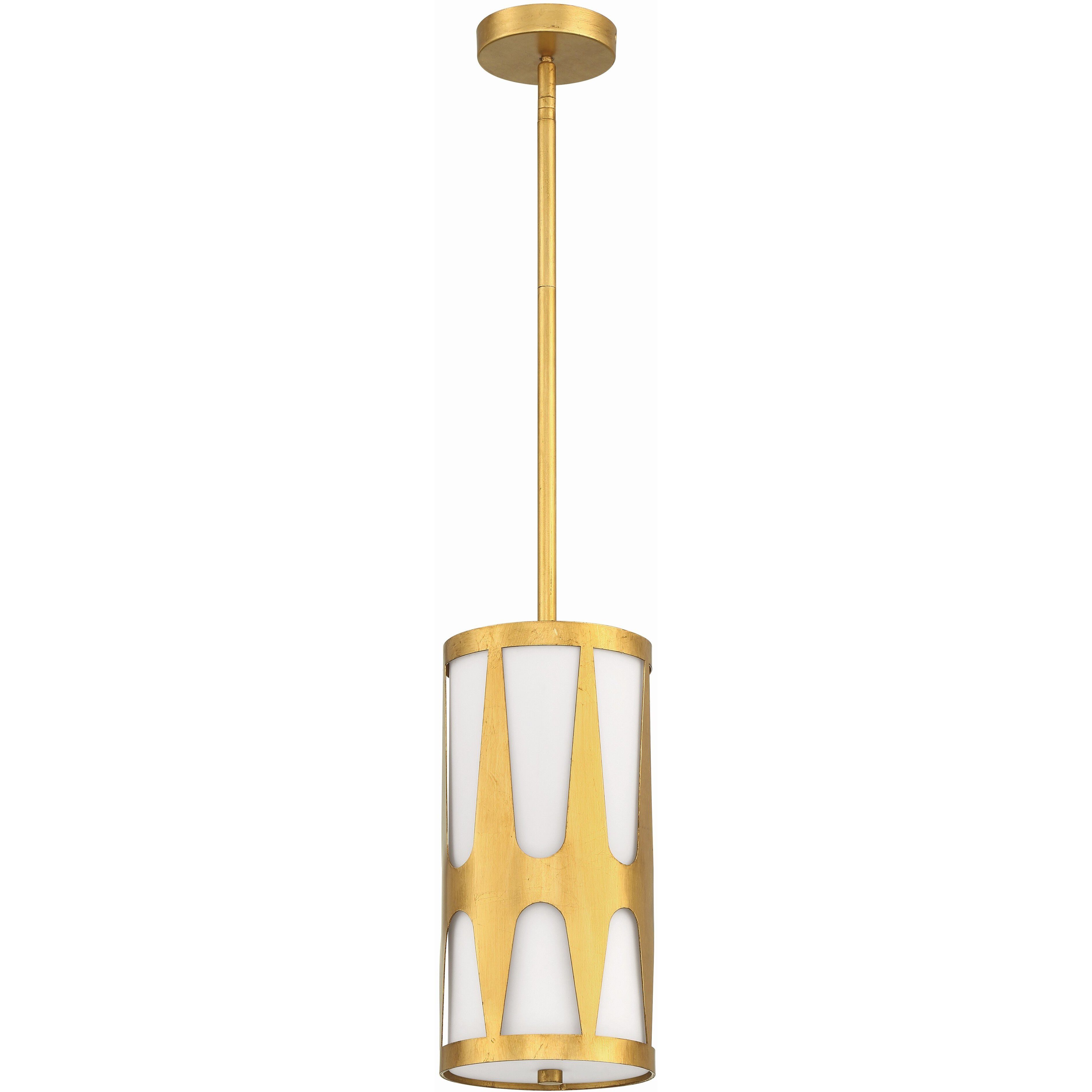 Royston 1 Light 7 inch Antique Gold Mini Pendant Ceiling Light