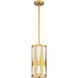 Royston 1 Light 7 inch Antique Gold Mini Pendant Ceiling Light