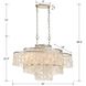 Brielle 6 Light 30 inch Antique Silver Linear Chandelier Ceiling Light