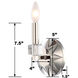 Carson 1 Light 5 inch Polished Nickel ADA Sconce Wall Light