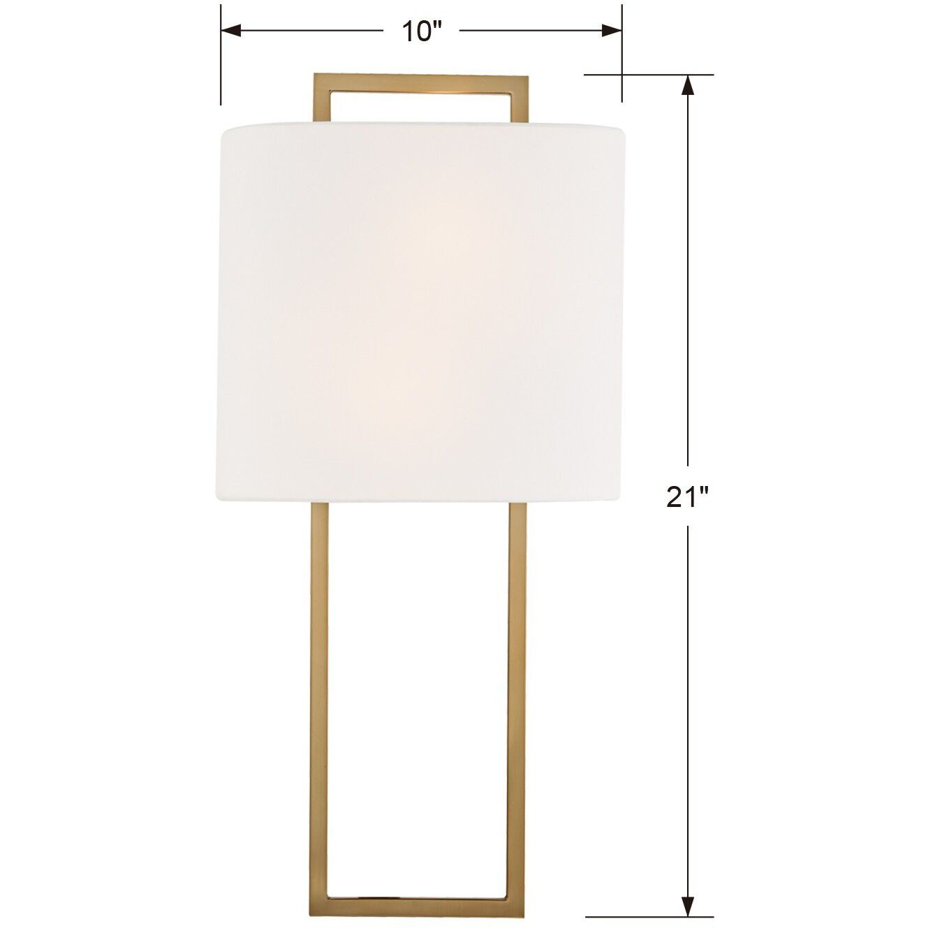 Fremont Bath Wall Light in Vibrant Gold