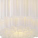 Addis 7 Light 22.25 inch Polished Chrome Flush Mount Ceiling Light in Tronchi Glass White