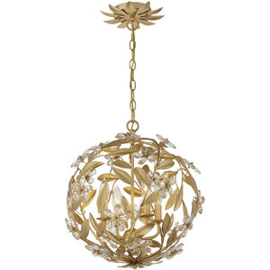 Marselle 4 Light 16.5 inch Antique Gold Mini Pendant Ceiling Light