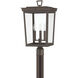 Belmont 3 Light 22.25 inch Twilight Bronze Outdoor Post