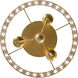 Layla 3 Light 15 inch Antique Gold Flush Ceiling Light