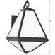 Glacier 2 Light 11 inch Black Charcoal Sconce Wall Light in White