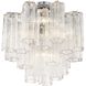Addis 4 Light 17.75 inch Polished Chrome Semi Flush Ceiling Light in Clear