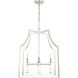 Baxter 4 Light 22 inch Polished Nickel Lantern Chandelier Ceiling Light