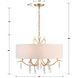 Rollins 6 Light 24 inch Antique Gold Chandelier Ceiling Light