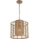 Jayna 1 Light 12.5 inch Burnished Silver Mini Pendant Ceiling Light