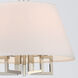 Westwood 5 Light 16 inch Polished Nickel Chandelier Ceiling Light