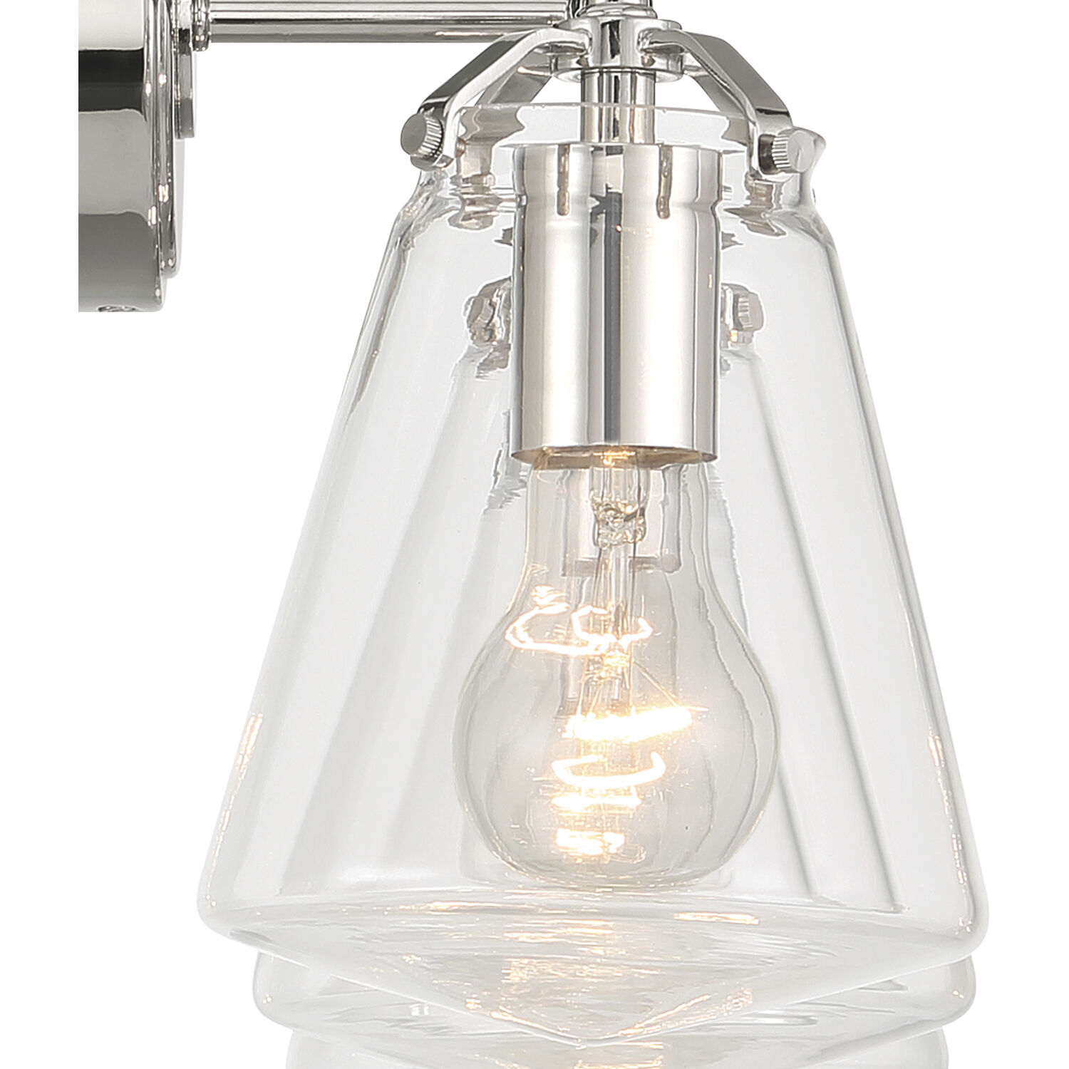 Voss Bath Vanity Light Wall Light in Polished Nickel