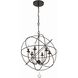 Solaris 6 Light 22.5 inch English Bronze Chandelier Ceiling Light