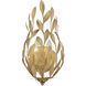 Broche Wall Sconce Wall Light in Antique Gold