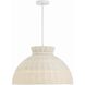 Reese 4 Light 22 inch Matte White Chandelier Ceiling Light