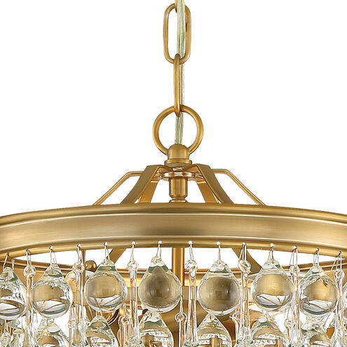 Calypso 3 Light 13 inch Vibrant Gold Chandelier Ceiling Light