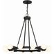 Dakota 12 Light 23 inch Black Chandelier Ceiling Light
