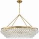 Calypso 8 Light 40 inch Vibrant Gold Chandelier Ceiling Light