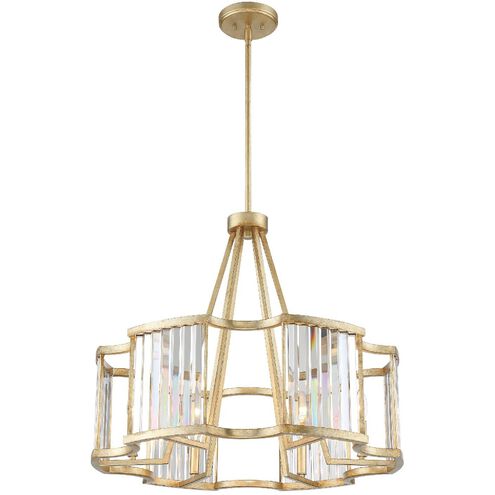 Darcy 8 Light 33.5 inch Distressed Twilight Chandelier Ceiling Light