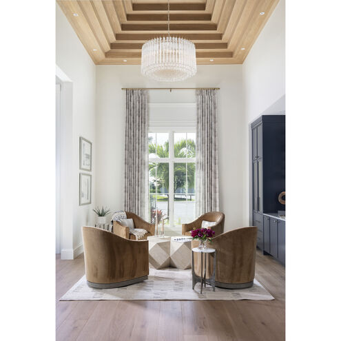 Lofton 7 Light 24 inch Aged Brass Chandelier Ceiling Light