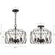 Zucca 4 Light 16.5 inch English Bronze and Antique Gold Pendant Ceiling Light