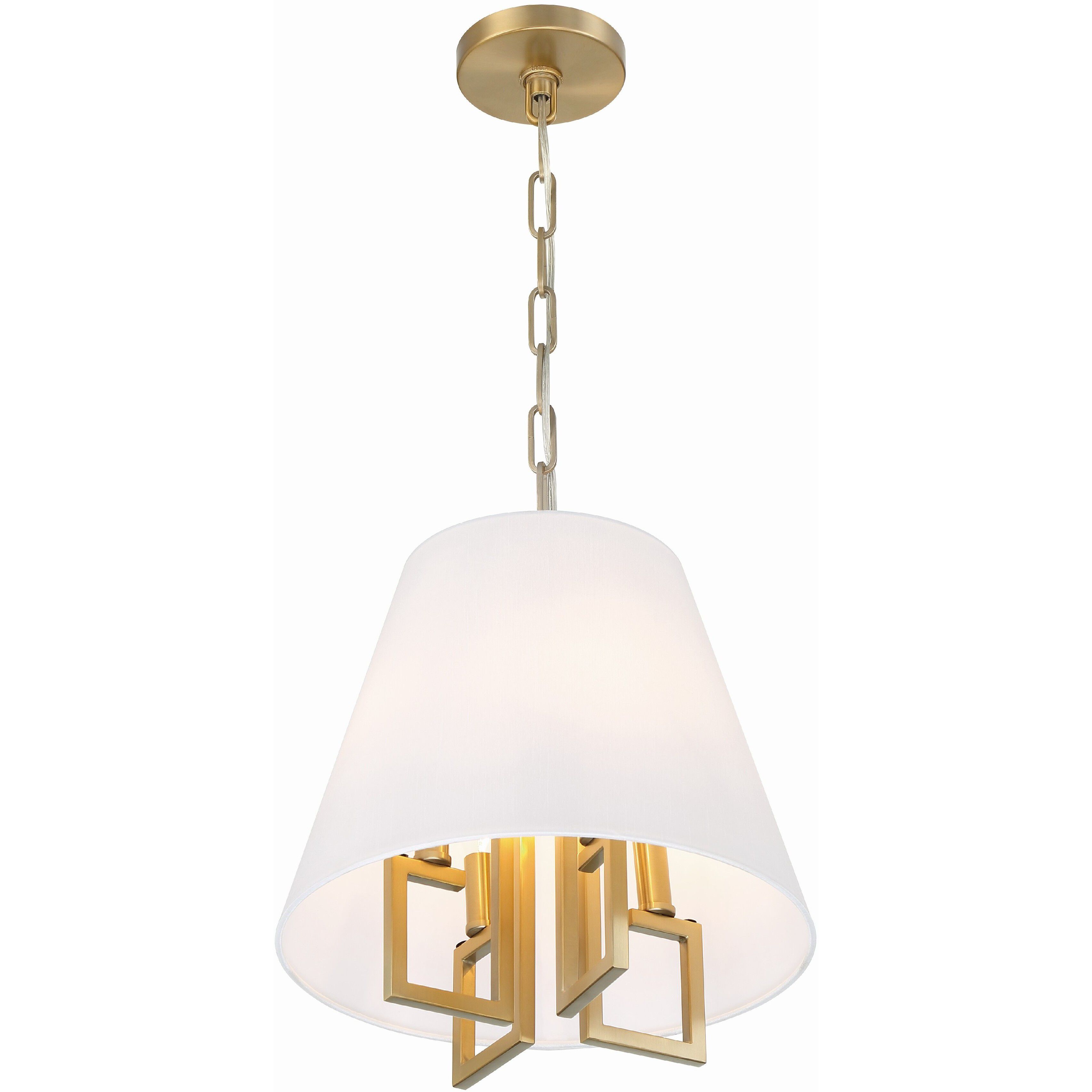 Westwood 4 Light 13.5 inch Vibrant Gold Chandelier Ceiling Light