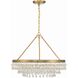 Calypso 6 Light 25 inch Vibrant Gold Chandelier Ceiling Light