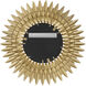 Broche 24 X 24 inch Antique Gold Mirror