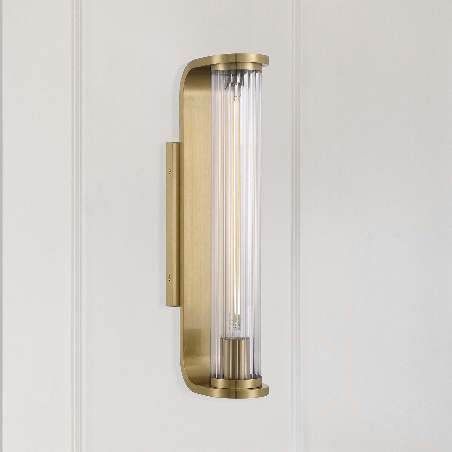 Jarvis Bath Sconce Wall Light in Aged Brass