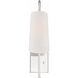 Alexa 13.25 inch 100.00 watt Polished Nickel Task Sconce Wall Light