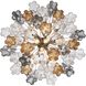 Addis 9 Light 22 inch Polished Chrome Chandelier Ceiling Light in Tronchi Glass Autumn
