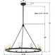 Aragon 10 Light 34.75 inch Matte Black Chandelier Ceiling Light