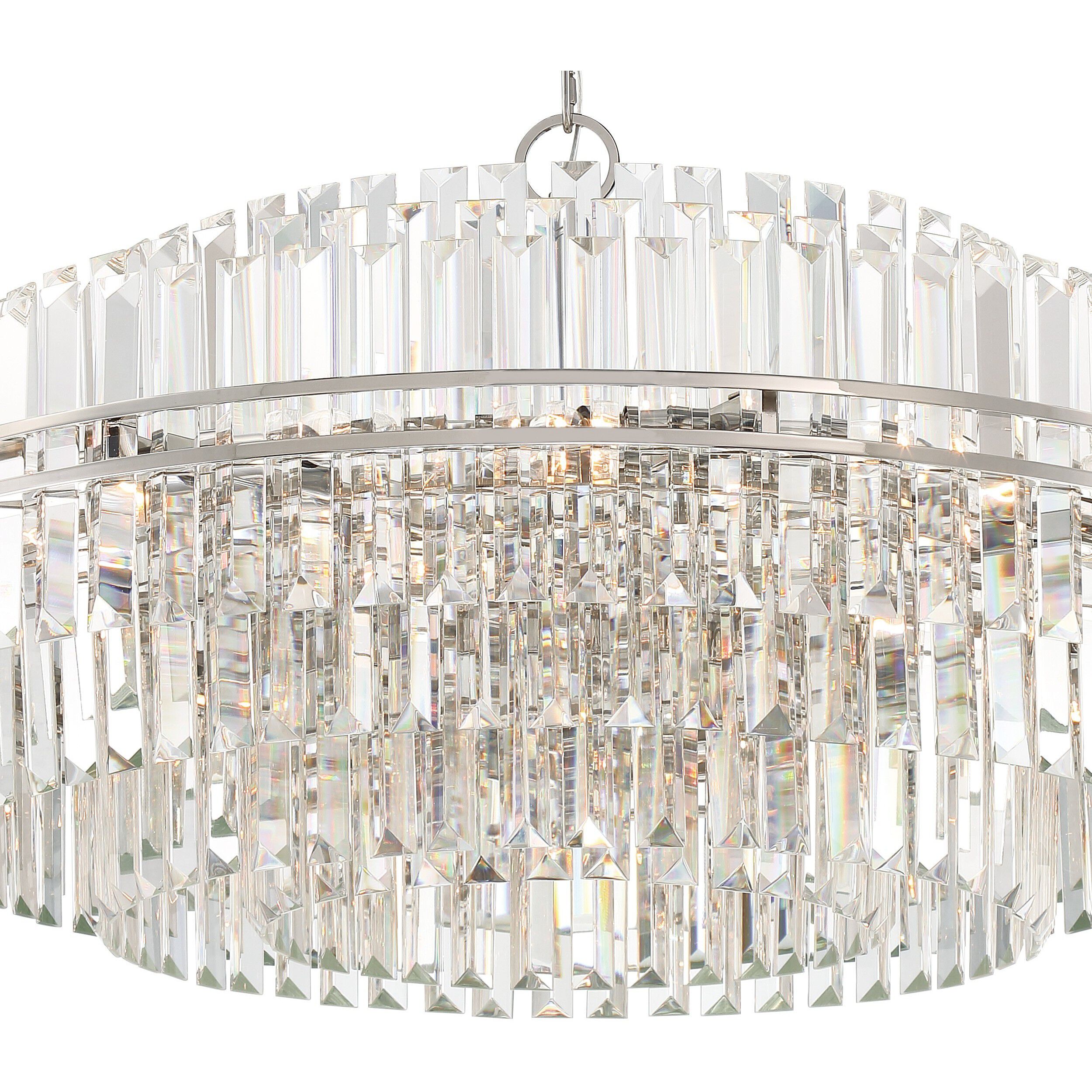 Hayes 32 Light 40.5 inch Polished Nickel Chandelier Ceiling Light