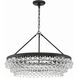 Calypso 6 Light 30 inch Matte Black Chandelier Ceiling Light