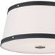 Callahan 3 Light 17 inch Polished Nickel Flush Ceiling Light