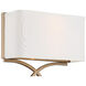Brinkley Bath Wall Light in Vibrant Gold
