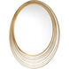 Cecile 34.75 X 34.75 inch Antique Gold Mirror
