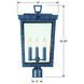 Belmont 3 Light 22.25 inch Graphite Post