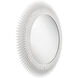Broche 46.75 X 46.75 inch Matte White Mirror